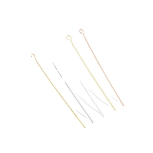 Clous à œil en or et argent pour la fabrication de bijoux DIY et l'enfilage de perles