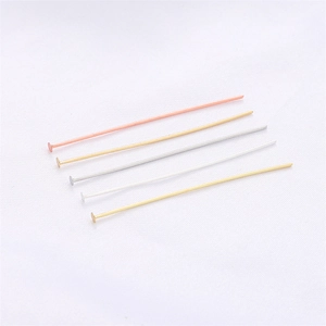 Épingles en T à Tête Plate Plaqué Or 14K 18K Argent Métal Apprêts de Bijoux Pour DIY Bracelet Collier Boucles d'Oreilles Matériel de Bijouterie