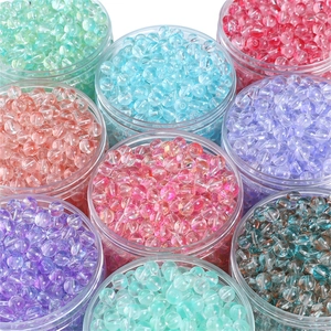 Perles de Verre Rondes Peinture à l'Encre Feuille d'Or Perles en Vrac pour la Fabrication de Bijoux DIY Collier Bracelet Accessoires d'Artisanat