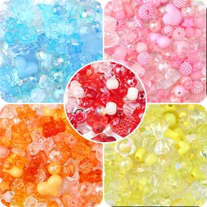 Set di perline barocche colorate in acrilico per la creazione di gioielli fai da te