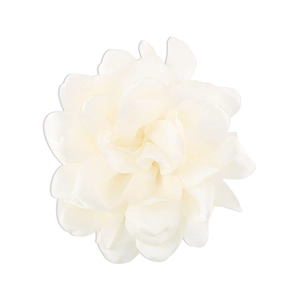 Vintage ivory fabric rose brooch handmade camellia flower pin accessory for women