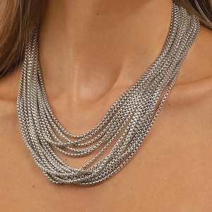 Trendy Meerlaagse IJzeren Tassel Ketting Halsketting Voor Vrouwen High Sense Ins Stijl Sexy Sleutelbeen Ketting Sieraden