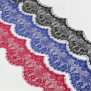 Floral Embroidery Eyelash Lace Trim Wide Ribbon DIY Sewing Craft Fabric For Clothing Bag Home Decor Accessory