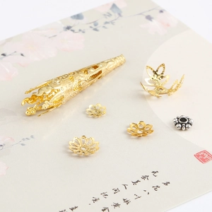 Iron Flower Bead Caps Tassel End Caps DIY Jewelry Making Findings Spacer Beads For Earrings Necklace Bracelet Accessories