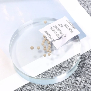 Silica gel desiccant beads with white paper pouch for moisture protection of jewelry