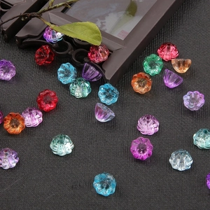 Ancient Style Lotus Pod Gradient Color Beads DIY Jewelry Accessories For Earrings Hairpins Chinese Style Resin Lotus Flower Beads