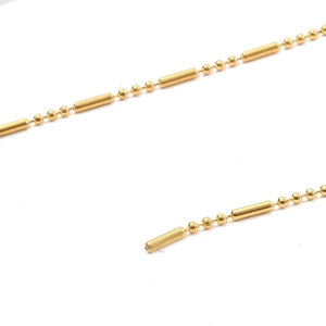Chaîne de bijoux en fer doré avec maillons de bambou pour la création de bijoux DIY