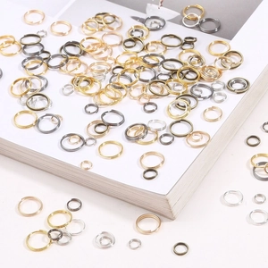 Metall-Spaltringe in Gold, Silber und Bronze für die DIY-Schmuckherstellung und Basteln