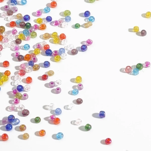 Assortiment de perles de rocaille colorées pour la création de bijoux DIY et broderie