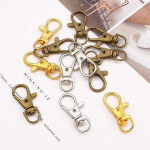 Fermoirs mousquetons en métal pour bijoux DIY en finitions or, argent et bronze