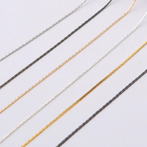Sei colori di catene a serpente in rame in oro e argento per la creazione di gioielli fai da te