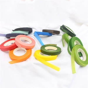 Colorful DIY floral stem tapes for handicraft packaging in various vibrant shades