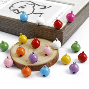 14mm Eisen Lackiert Bunte Glocken DIY Handgefertigte Perlen Herz Ausschnitt Für Armband Halskette Haarschmuck Schmuckherstellung