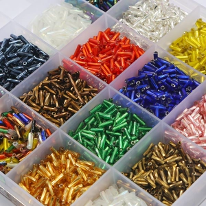 Electroplated Spiral Glass Bugle Beads For DIY Jewelry Making Garment Sewing Beading Materials Metallic Luster Craft Beads