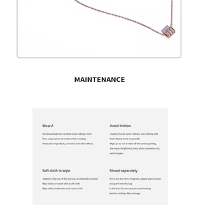 Detailed jewelry maintenance guide for rose gold waist-shaped titanium steel necklace