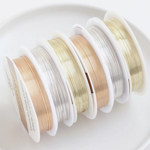 Filo di rame da 0,6 mm in vari colori metallici per la creazione di gioielli fai da te e capelli