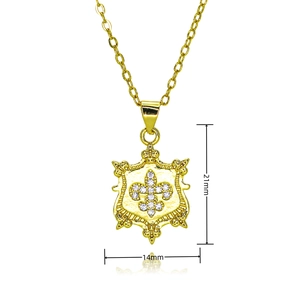 Gold-plated brass octopus charm with micro-paved rhinestones for DIY ocean jewelry