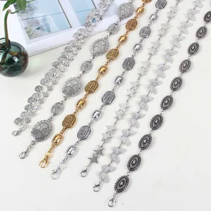 Bohemian style metal waist chains set in silver and gold finish for women's fashion