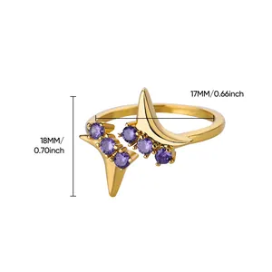 Detail showing ring dimensions of 18mm height and 17mm inner diameter for size reference