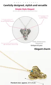 Detail of vintage elephant pendant featuring blue turquoise stone and hollow-out carving