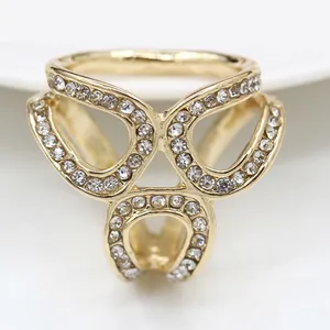 Elegant Alloy Rhinestone Butterfly Flower Scarf Buckle Brooch With Cat Eye Stone Artificial Pearl Korean Style Jewelry For Women Gift