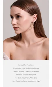 Detail of elegant gold crystal tassel earrings with pearls on a model, featuring wild elf style