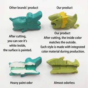 Animal cable protector made of solid color eco-friendly material for phone chargers
