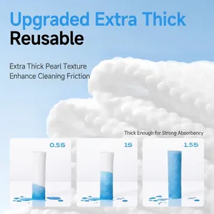 Thick compressed bath towel with pearl texture for outdoor travel and high absorption