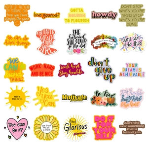 50 pieces of colorful motivational quote stickers for kids DIY luggage and scrapbooks