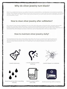 Detailed care guide for silver jewelry with maintenance steps and cleaning tips