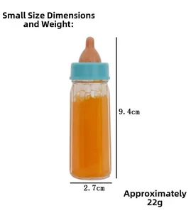 Detailansicht der kleinen Zauberflasche mit 9,4 cm Höhe und 2,7 cm Bodenbreite