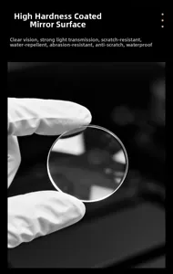 Détail du verre de montre à revêtement haute dureté résistant aux rayures et à l'eau