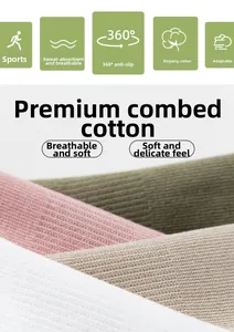 Detail of premium combed cotton fabric texture in multiple colors for yoga socks