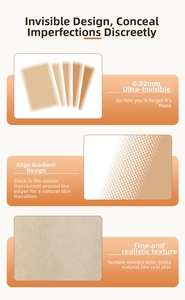 0.02mm ultra-thin skin concealer sticker with gradient edges and bionic skin texture