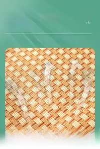 Detail of breathable rattan weave pet cooling mat texture showing durability and comfort