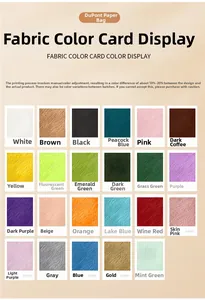 Detailed swatches of Tyvek paper showing 23 colors and distinct fiber textures