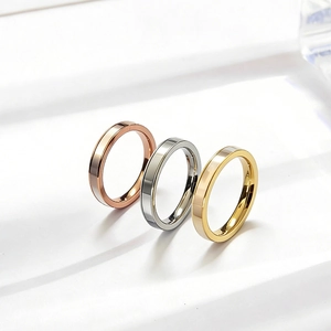 Minimalistische Titaniumstaal Witte Schelp Ring Voor Vrouwen Roségoud Goud Zilver Verguld Kunstparelmoer Mode Vingerring Sieraden