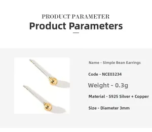 Macro shot of 3mm minimalist silver ball stud earrings showing precise product dimensions