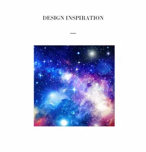 Macro shot of galaxy-inspired design elements featuring multi-faceted zircon details