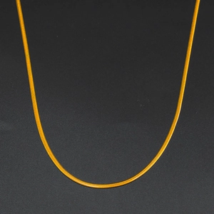 Classica collana a catena serpente in acciaio inossidabile dorato con lucentezza