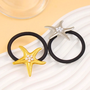 Lot de chouchous étoile de mer avec perles et élastique de haute qualité