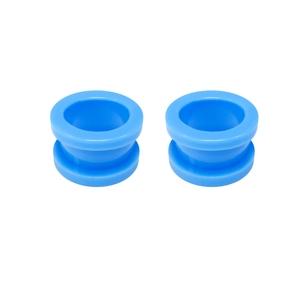Royal blue double flared acrylic ear gauges set for ear stretching body jewelry