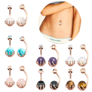 Piercing para el Ombligo con Garra de Mano de Esqueleto de Acero Inoxidable con Piedra Preciosa Incrustada Zirconia Joyería Gótica Punk para Mujer Halloween