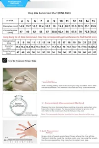 Guía de tallas para anillos de acero con medidas de diámetro y circunferencia US y HK