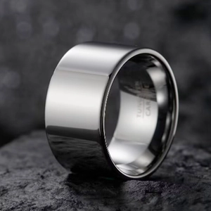 Herren Minimalistisch Wolframcarbid Bandring Poliert Glatte Oberfläche Comfort Fit Hochzeitsring Fingerschmuck Für Männer