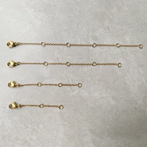 Stainless Steel Jewelry Extender Chain With Lobster Clasp Adjustable Extension Link For Necklace Bracelet DIY Craft Various Lengths Gold Silver Rose Gold Parts