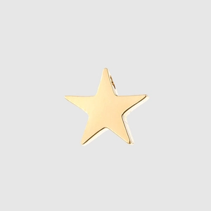 Pendentif étoile en acier inoxydable doré poli pour la fabrication de bijoux et colliers