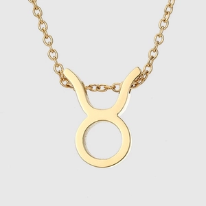 Poliertes Gold 316L Edelstahl Stier Sternzeichen Anhänger Fußkettchen für Damen