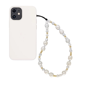 Handmade Baroque Imitation Artificial Pearl Phone Chain Fashion Beaded Phone Lanyard For Women Mobile Phone Case Decoration Accessories
