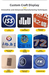 Detailed close-up of custom baseball cap logo options like 3D embroidery and screen printing